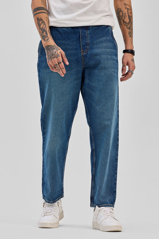 Dark Blue Baggy Fit Jeans